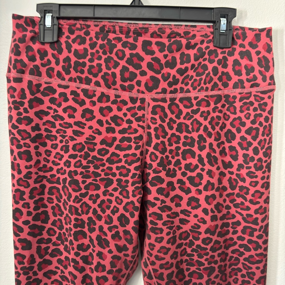 SOLD Nike Red and Black Leopard Print Leggings